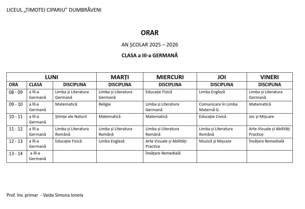 Orar inv primar 015