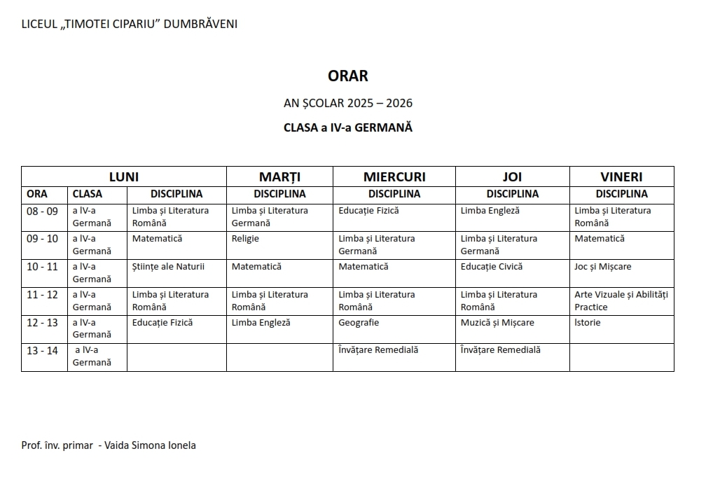 Orar inv primar 016